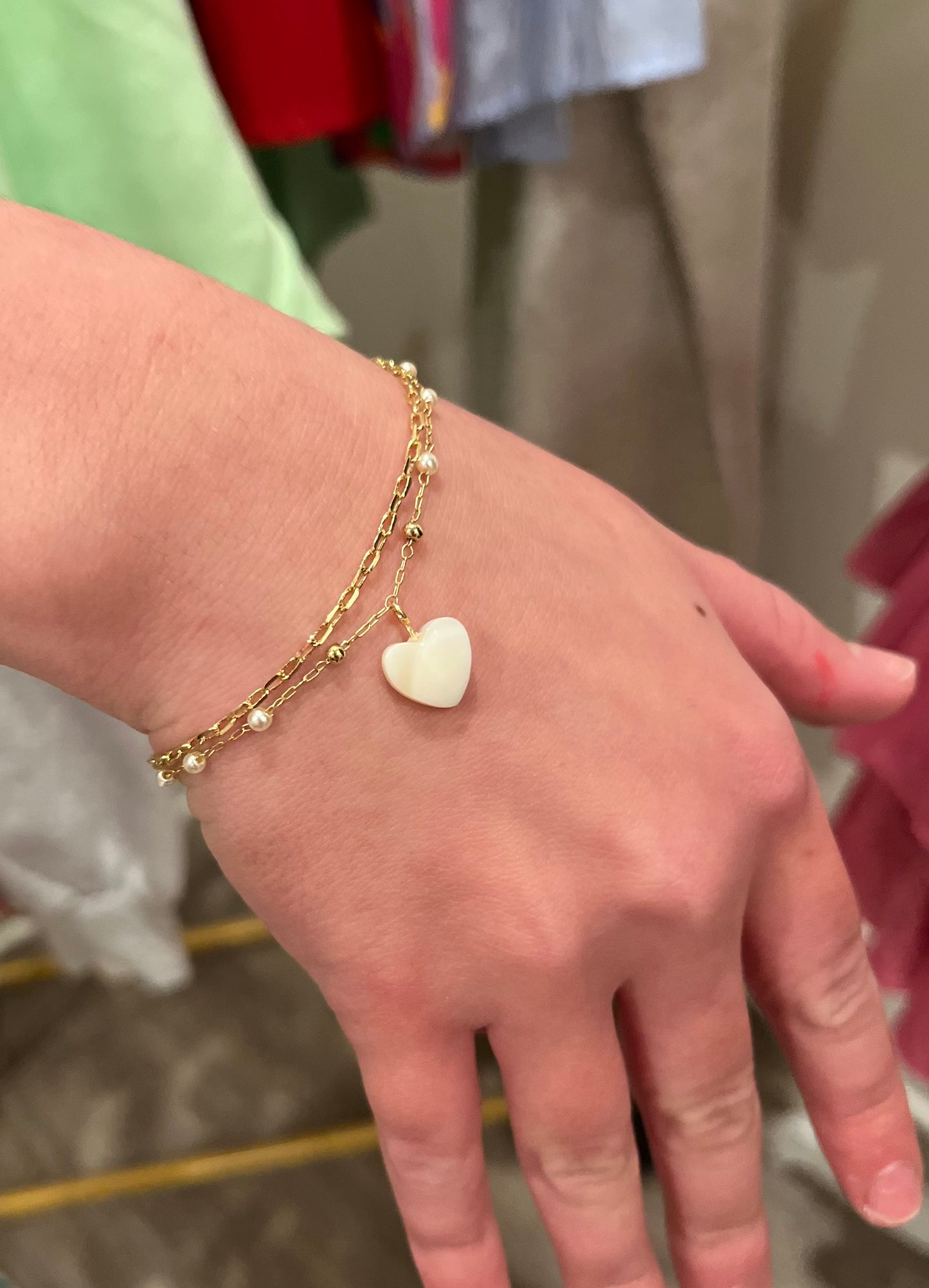 Heart Layered Bracelet
