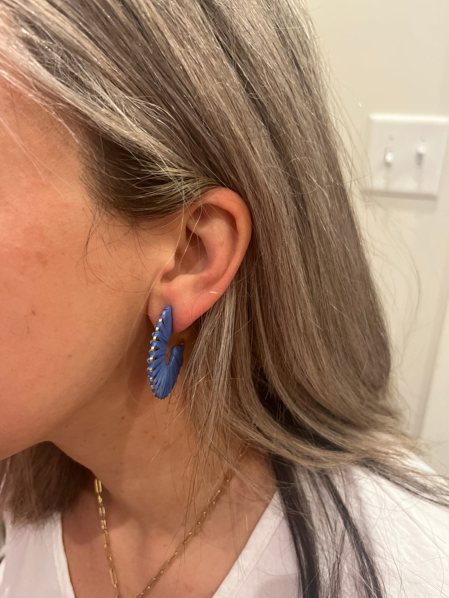 Blue Wrapped Earrings
