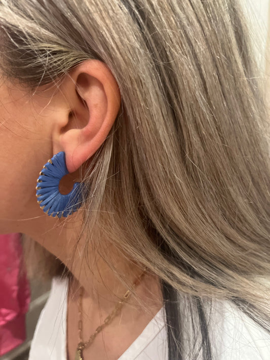 Blue Wrapped Earrings
