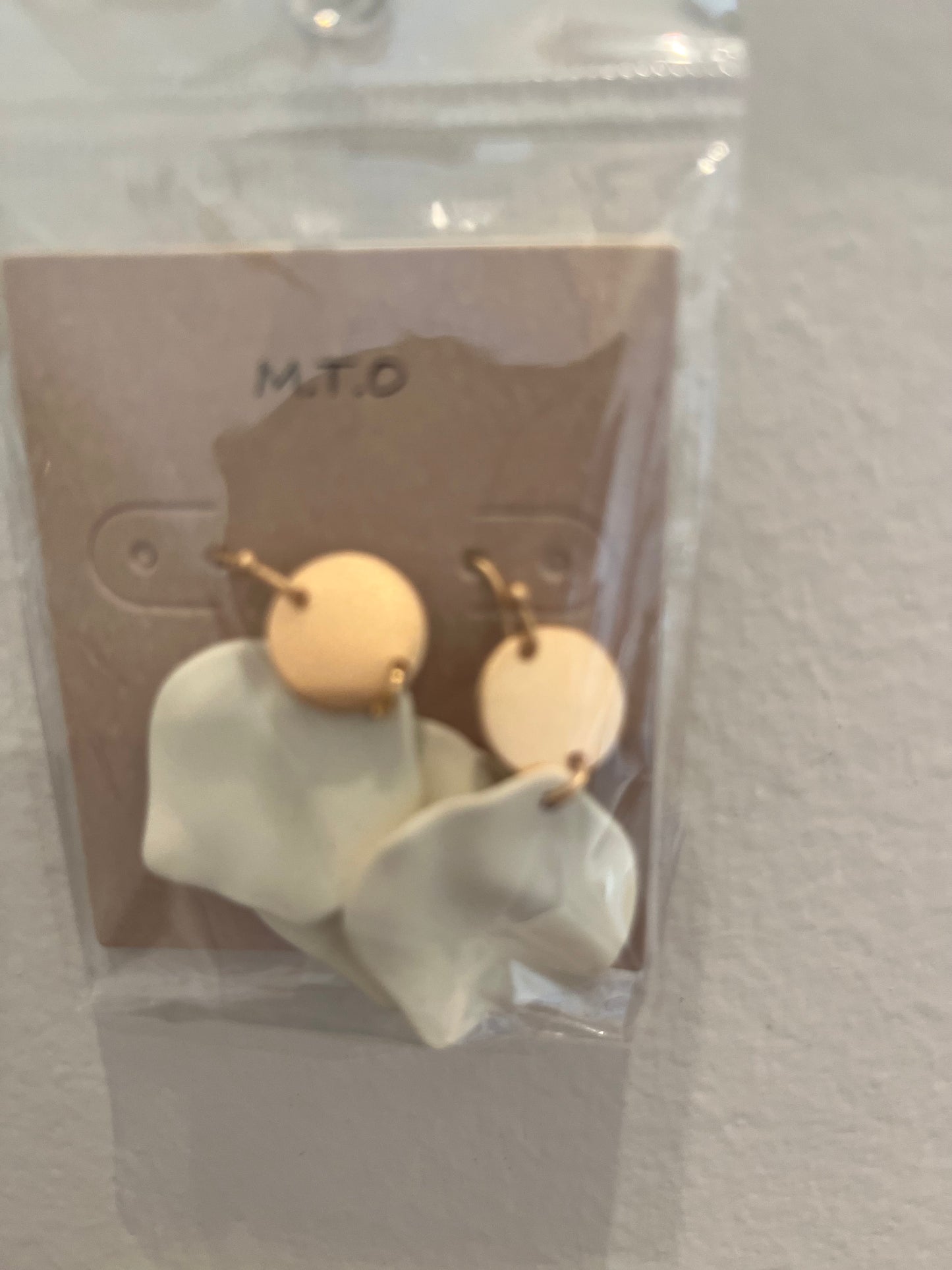 Wildflower small earrings WHITE