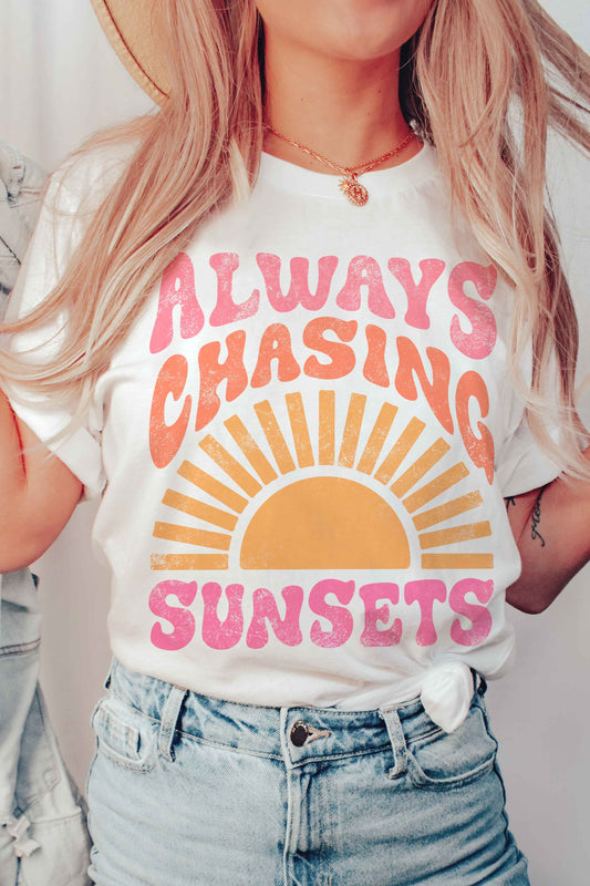 Always Chasing Sunsets Tshirt