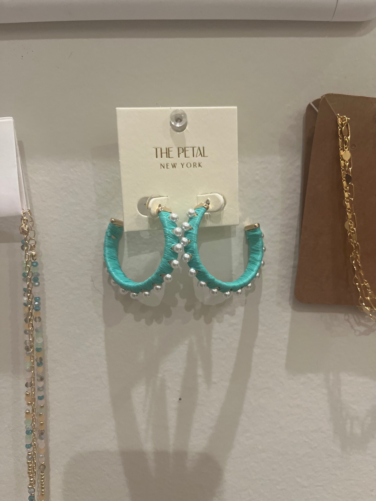 Teal Peal Hoops