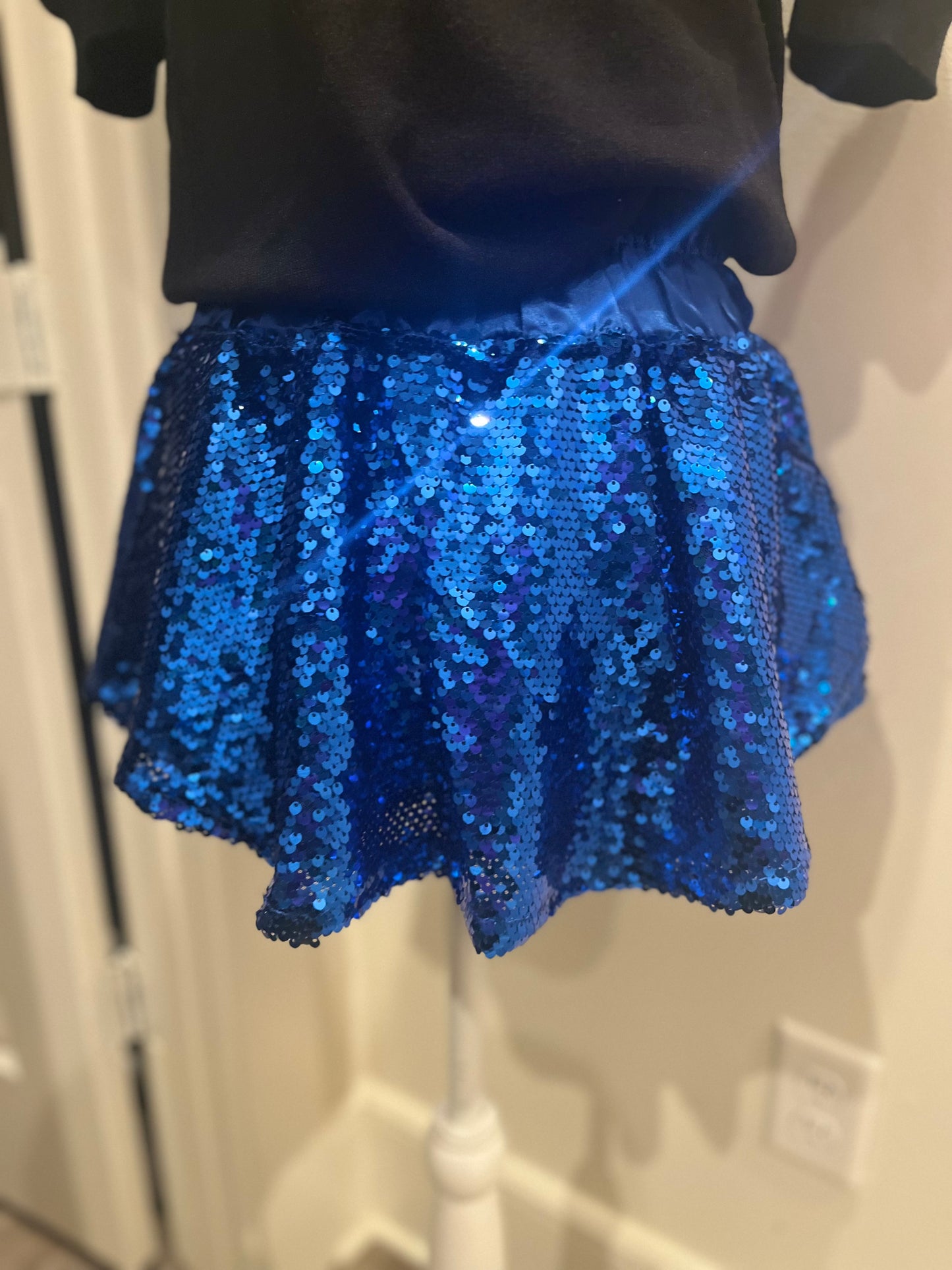 Blue Glitter Skort