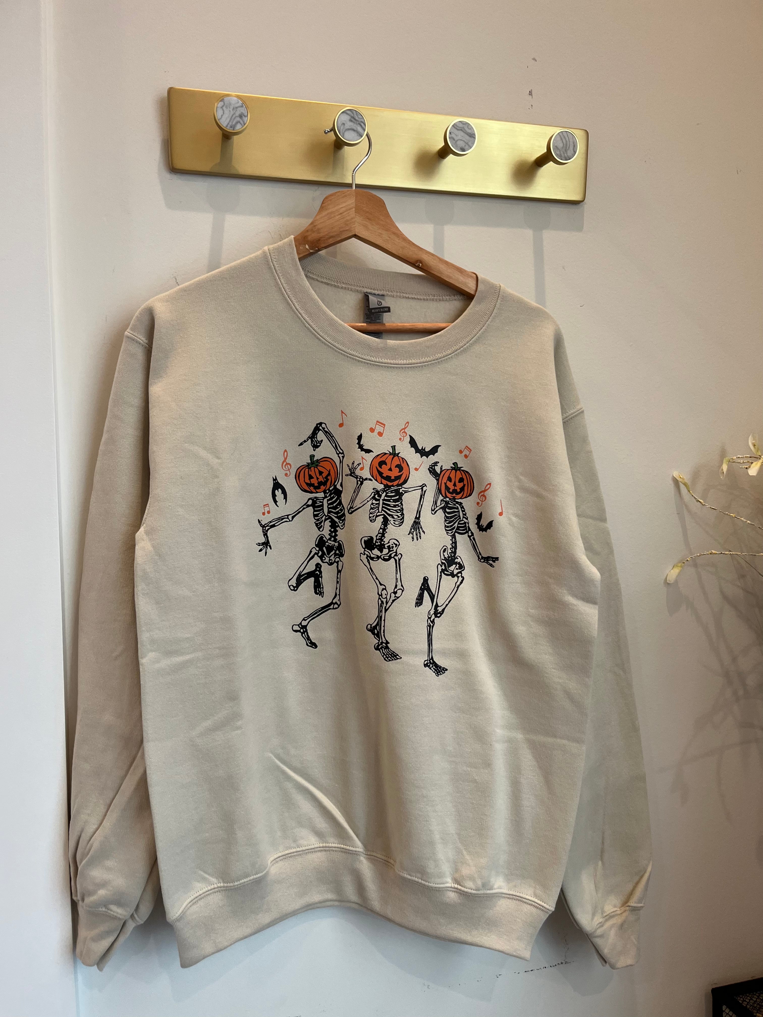 dancing skeleton sweatshirt Sunny Daze Boutique