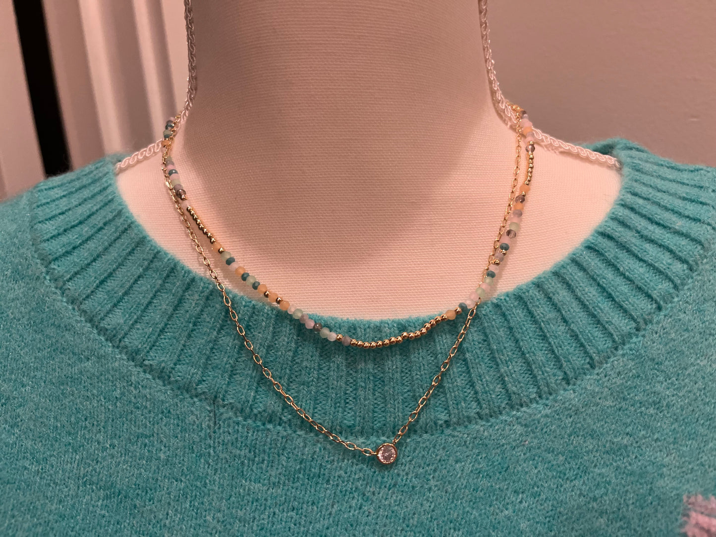 Blue Beaded Necklace