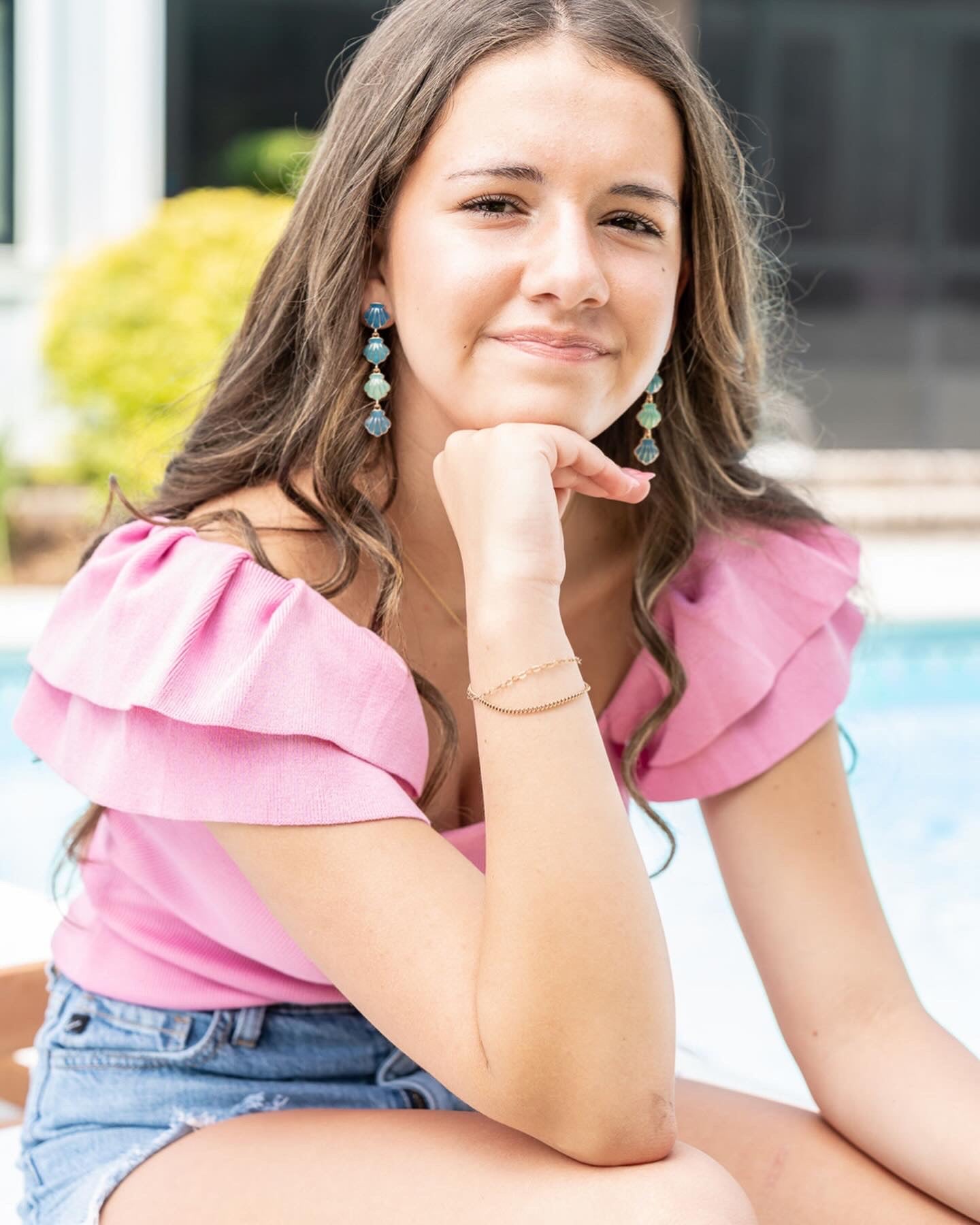 Pink Ruffle Sleeve Top